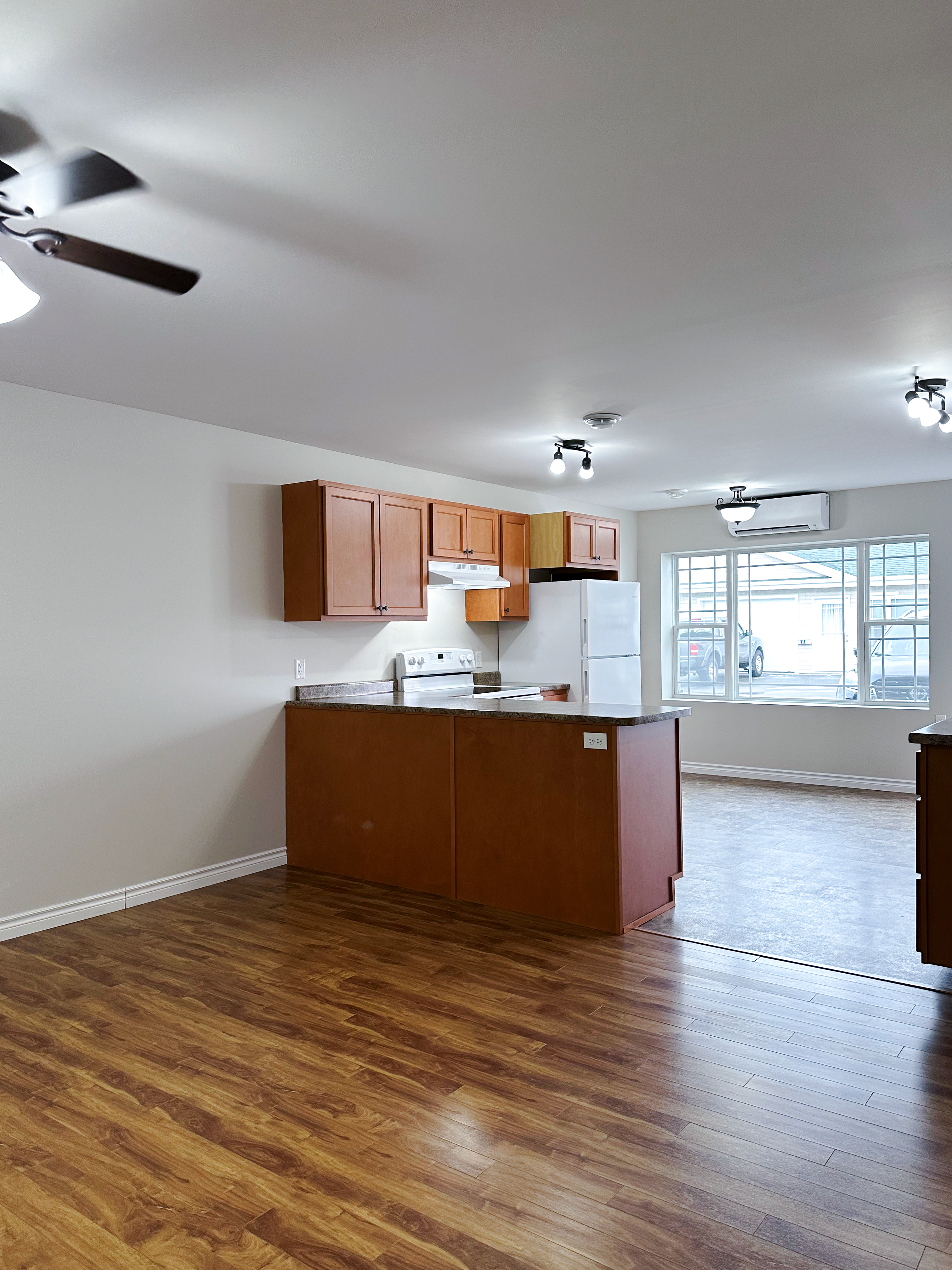 2 bedroom with garage - kitchen & living room