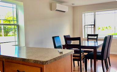 Kitchen and dining room